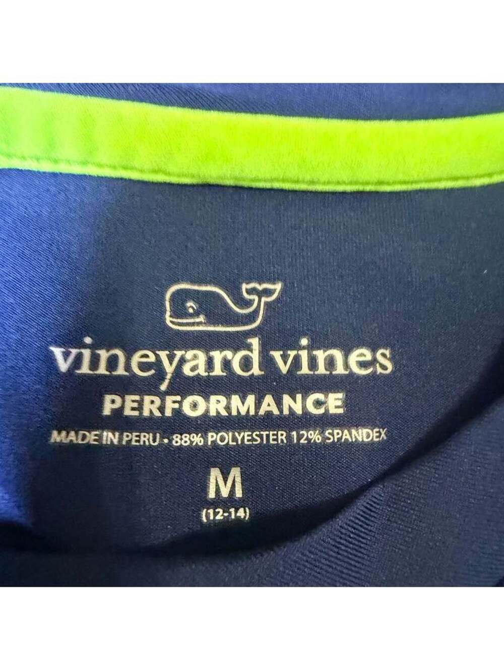 Vineyard Vines Boy’s Performance Lacrosse Shirt Youth Medium 12-14 - Picture 7 of 7